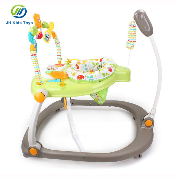 Multi Function Skip Bodybuilding With Music Cheap Foldable Baby Walker 2in1 with Educational Toys