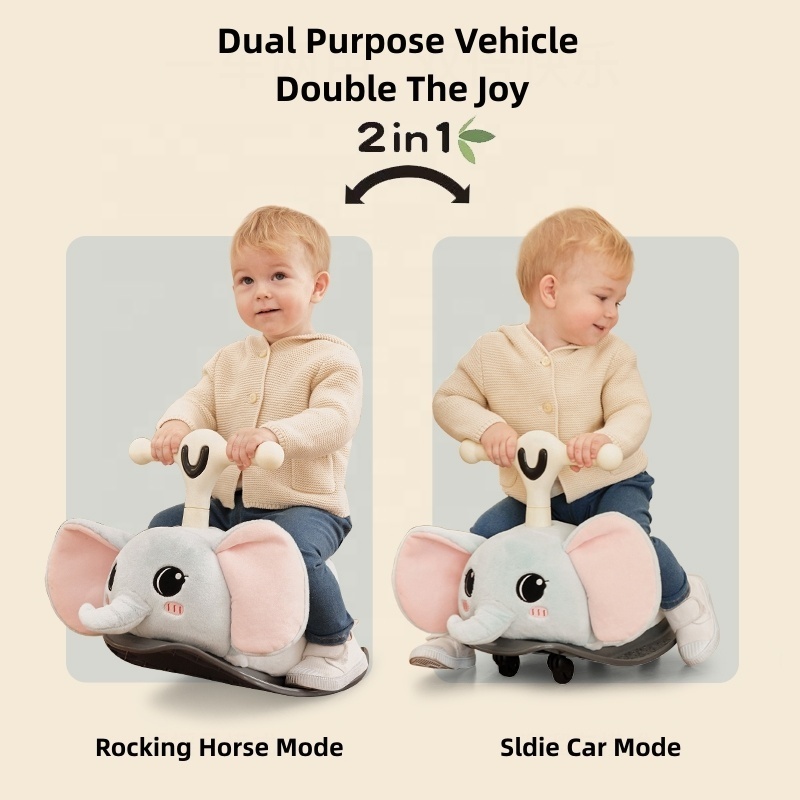 New Arrival 2 In 1 Children Balance Swing Slide Ride On Car Foot Push Mini Baby Balance Scooter