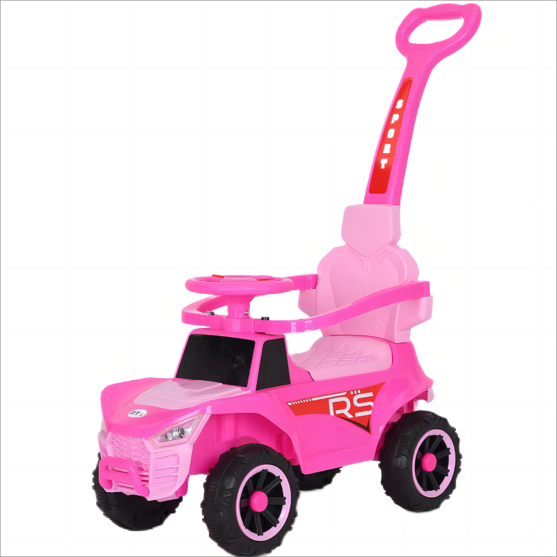 Cheap 4-in-1 Push Pedal Ride On Car For Toddlers Baby Toys Vehicle Four-wheel Chidren Swing Car Kids Sliding Car With Push Bar