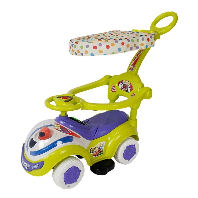 Kids Push Car Plastic Ride On Baby Toy Car with light and music/Baby Swing Car wih Handle