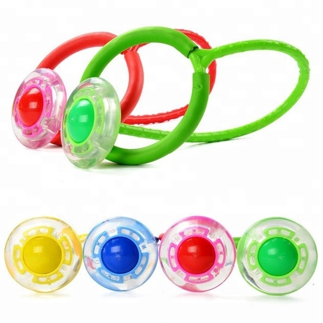 New Hot Colorful Flashing Ankle Rotating Skip Swing Ball in China