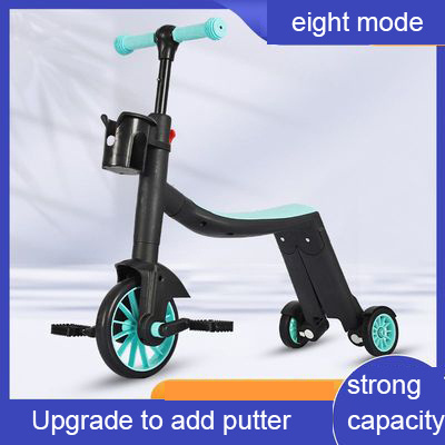 3 in 1 scooter trolley toy car foot pedal scooter balance car three in one with PU three 3 wheels