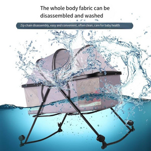 Wholesale Infant Crib Portable Baby Travel Bed Travel Bassinet  Foldable New Born Baby Cradle with Mosquito Net