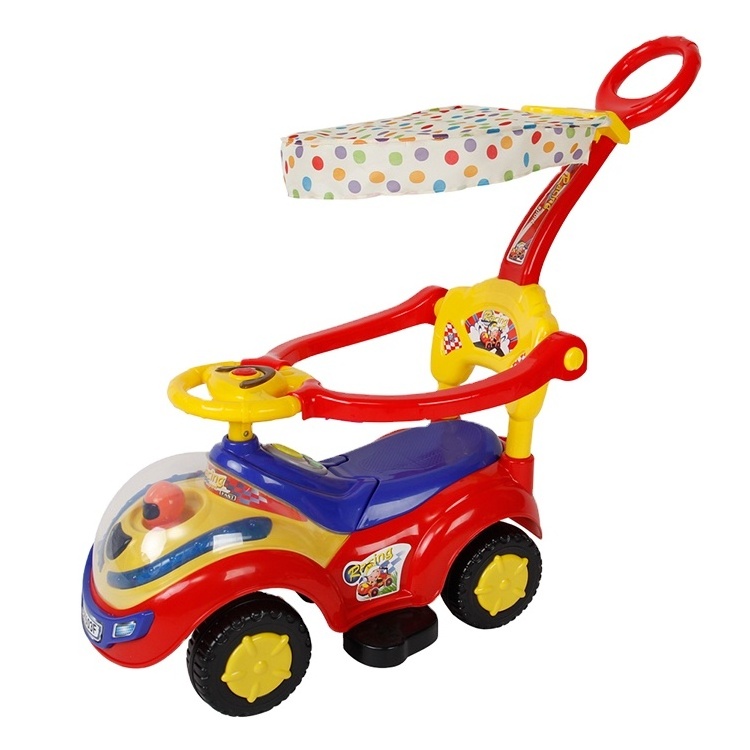 Kids Push Car Plastic Ride On Baby Toy Car with light and music/Baby Swing Car wih Handle