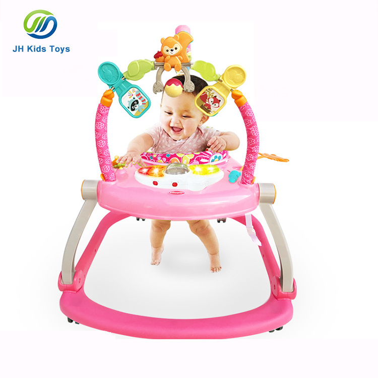 Multi Function Skip Bodybuilding With Music Cheap Foldable Baby Walker 2in1 with Educational Toys