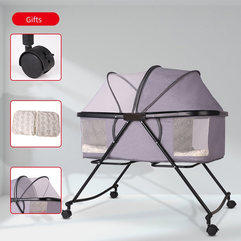 Wholesale Infant Crib Portable Baby Travel Bed Travel Bassinet  Foldable New Born Baby Cradle with Mosquito Net