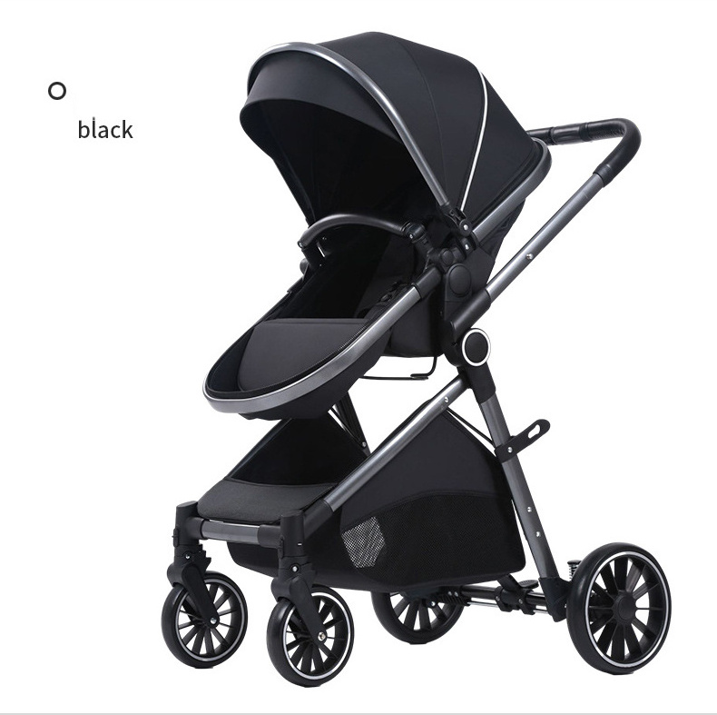 High quality 2 in 1 baby pushchair stroller travel system kinderwagen easy folding kids wagon pram with car seat