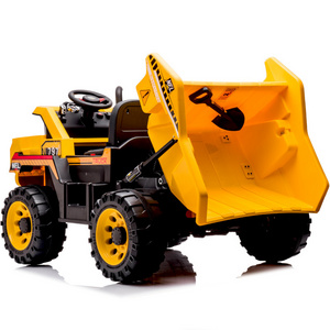 12V 4*4 Drive Kids Electric Dump Truck Engineering Toy Car Battery Plastic Kids Ride on Car OEM Unisex 2 to 4 Years,5 to 7 Years