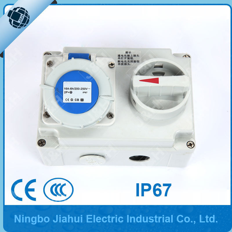 IEC/CEE Industrial IP67 Socket interlocked switches and socket interlocking switch