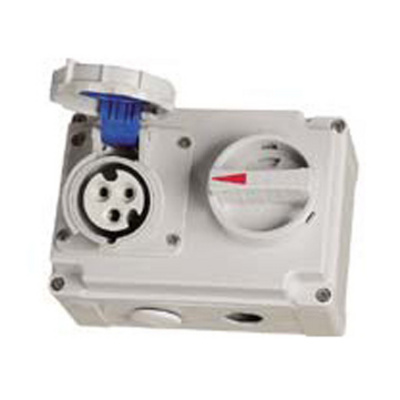 IEC/CEE Industrial IP67 earth safety interlock switch with guard locking