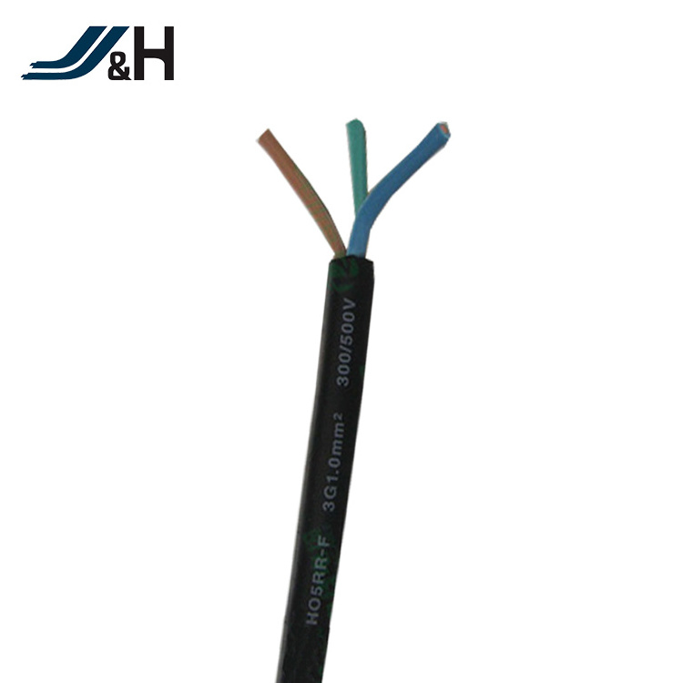 Europe VDE standard H03VVH2-F H03VV-F H05VV-F H05V-K H07V-K H05RN-F H07RN-F H05S-K silicone rubber cable electric power cable