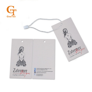 Dress garment accessories hang tag, custom paper hang tag label, personality logo printing price tags