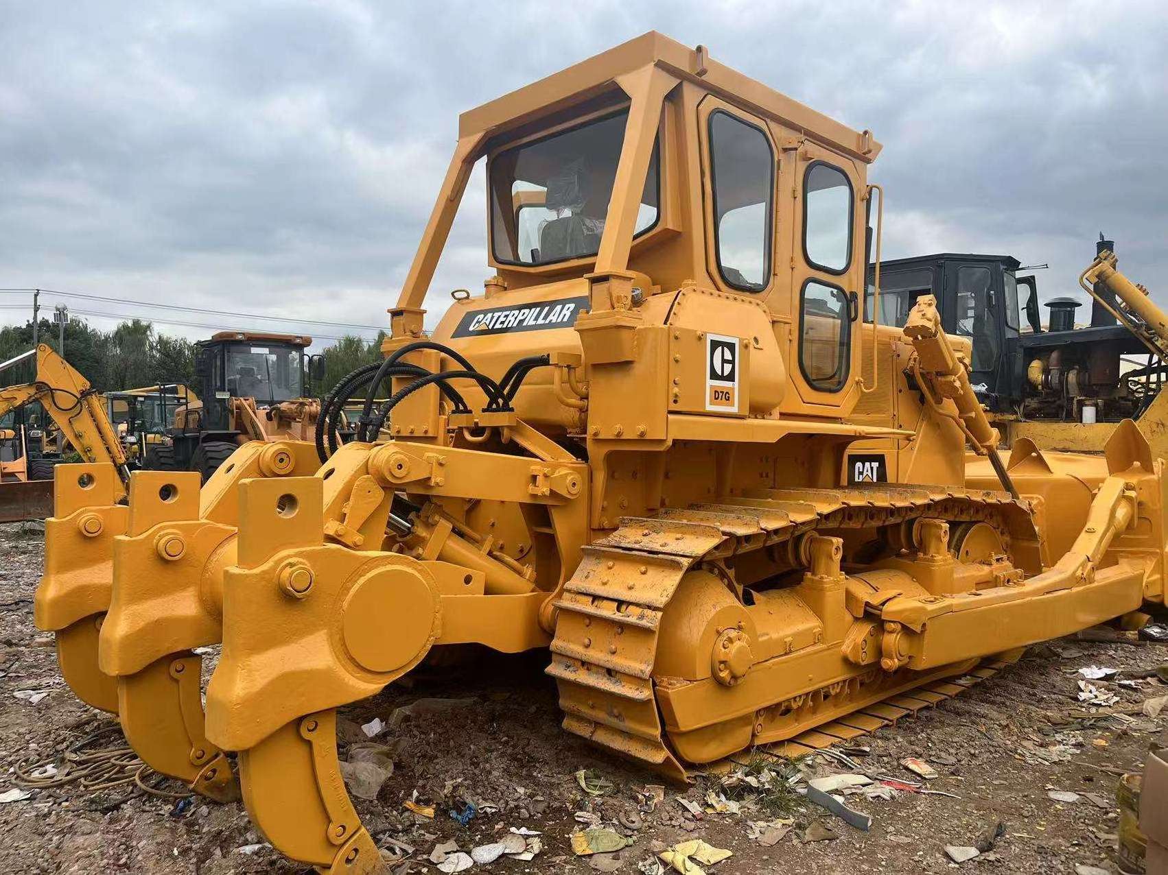 Used CAT bulldozer D7G with big winch for sale Second hand caterpillar dozer d7 in good condition