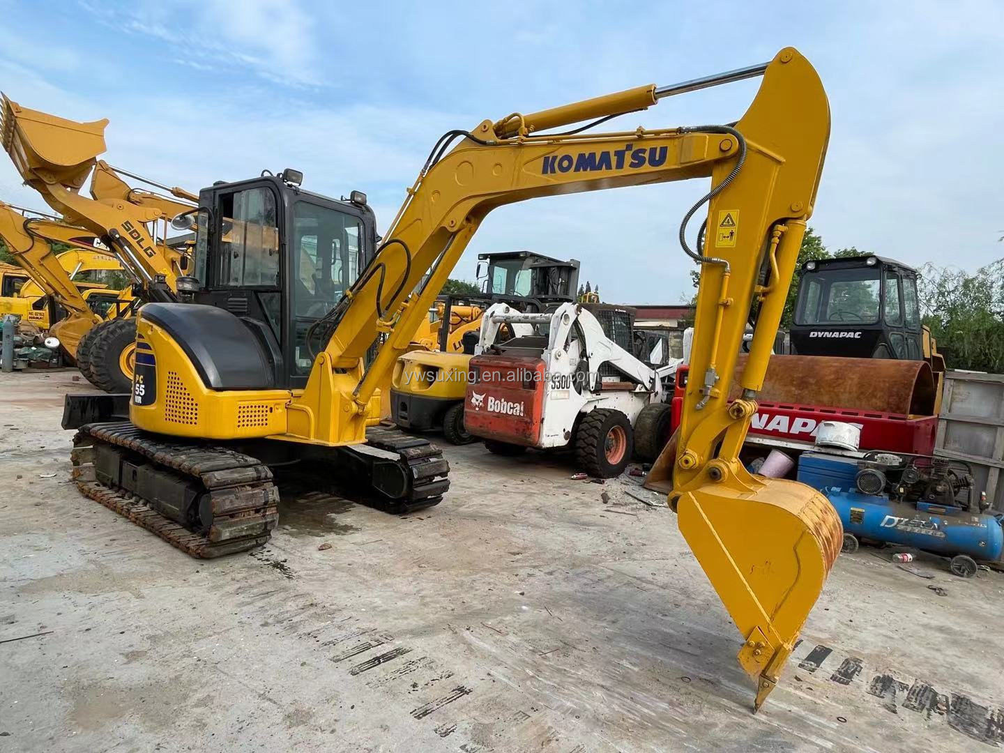 Used Japan Komatsu PC55 MR 5TON Mini Used Excavator for Sale