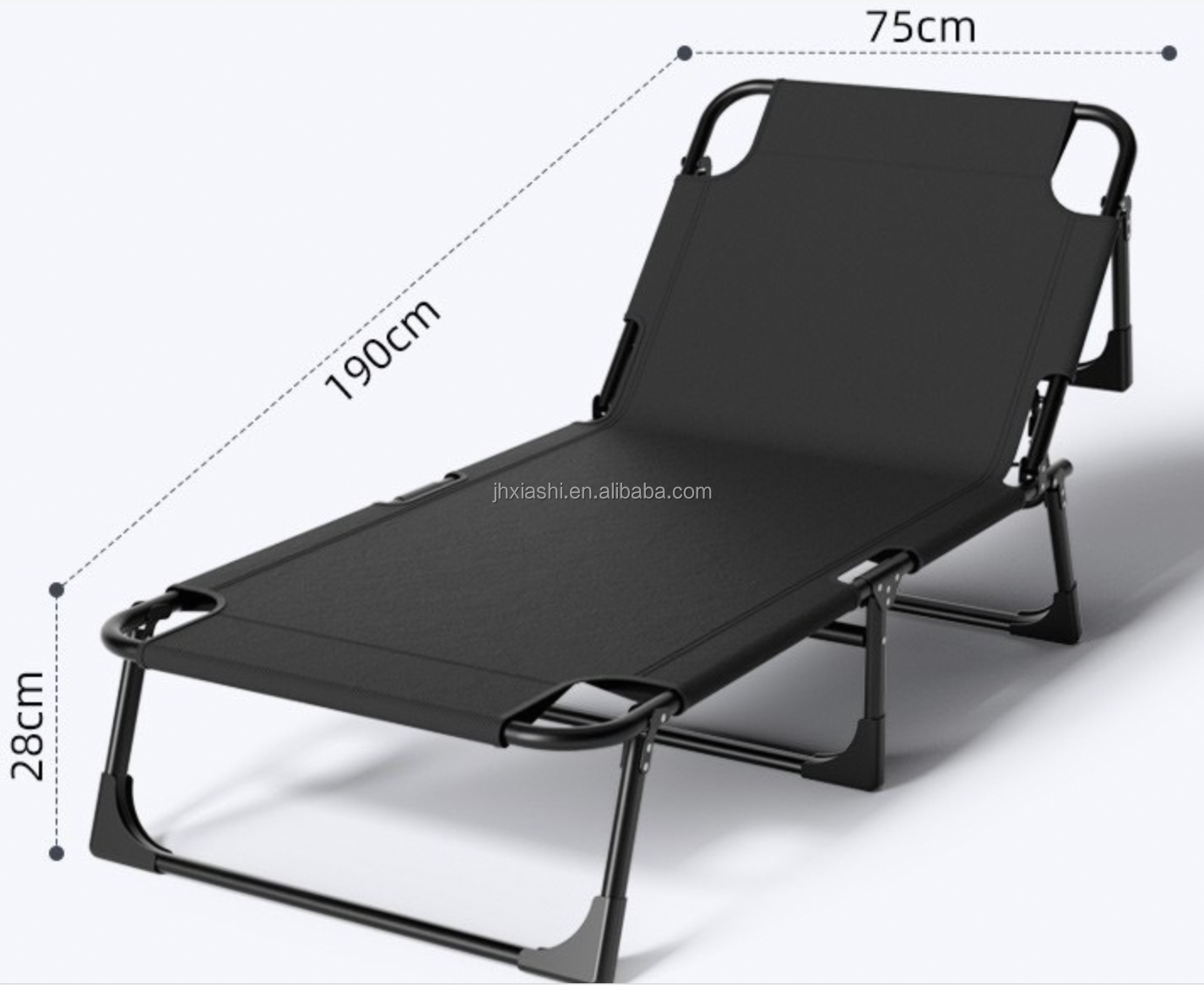 Hot sales Profession popular outdoor folding camp lounge chair bed Portable single recliner adjustable In stock