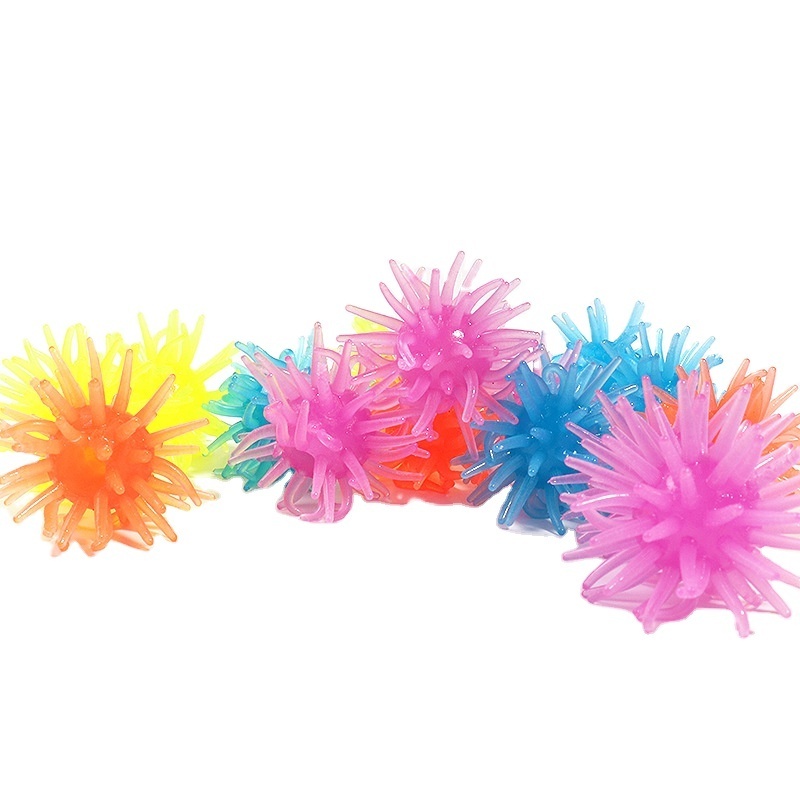 Wholesale TPR Squeeze Toys Sticky Anti-stress Multicolored Stretch Puffer Stress Balls for Kids