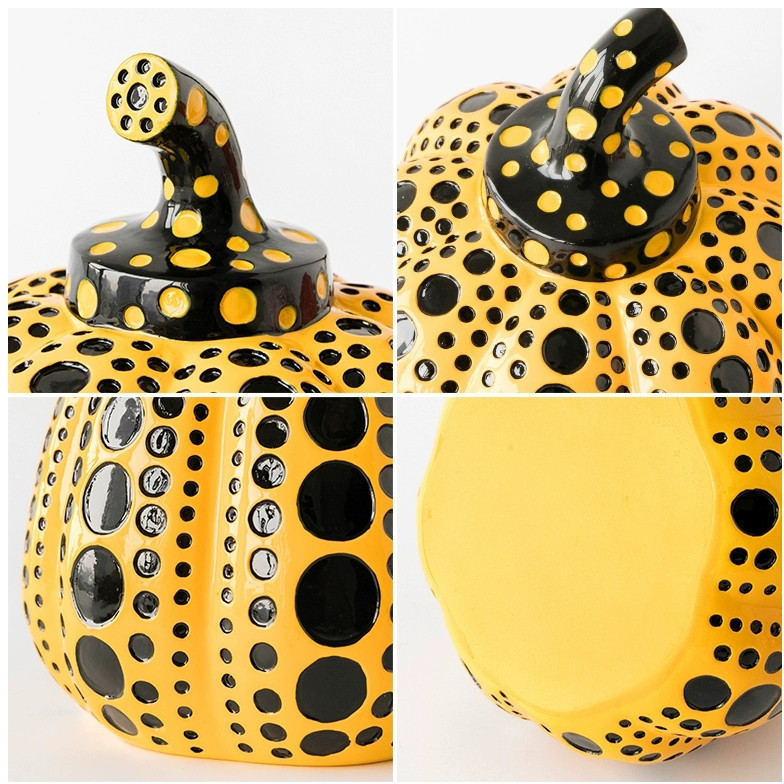 POP Art Home Decoration Painting Fiberglass Resin Pumpkin Sculpture POP Art