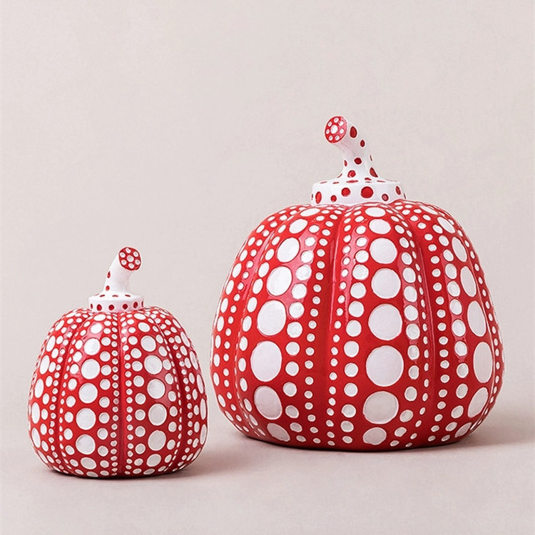 POP Art Home Decoration Painting Fiberglass Resin Pumpkin Sculpture POP Art