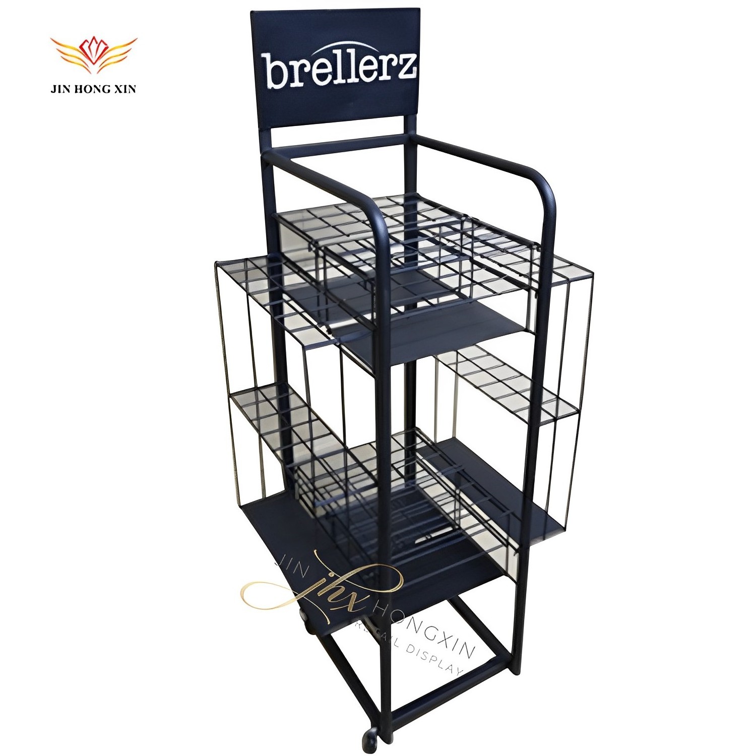 metal umbrella display stand top quality  retail store long umbrella and folding umbrella display rack for sales promotion