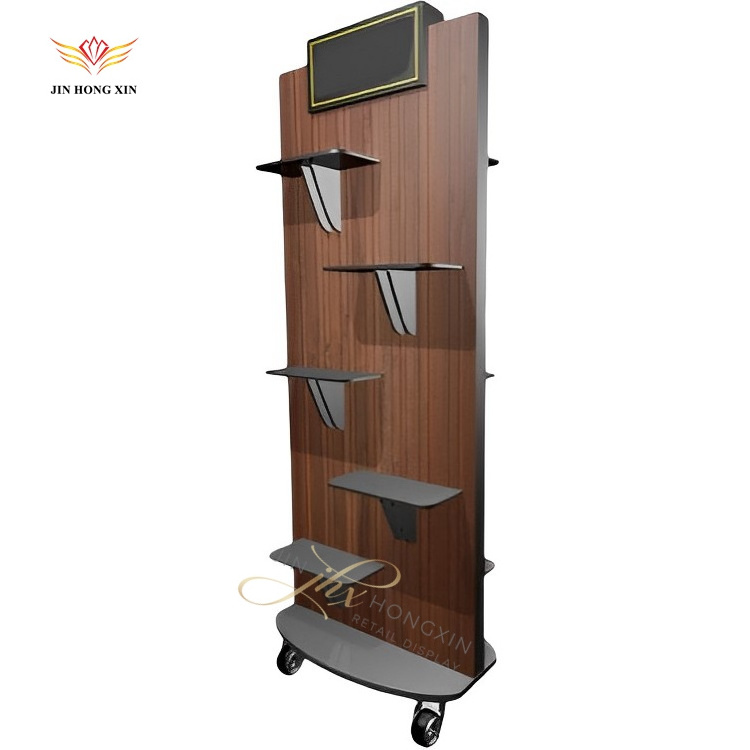 design free standing supermarket shelf display rack retail floor shoes footwear metal wire product display stand rack