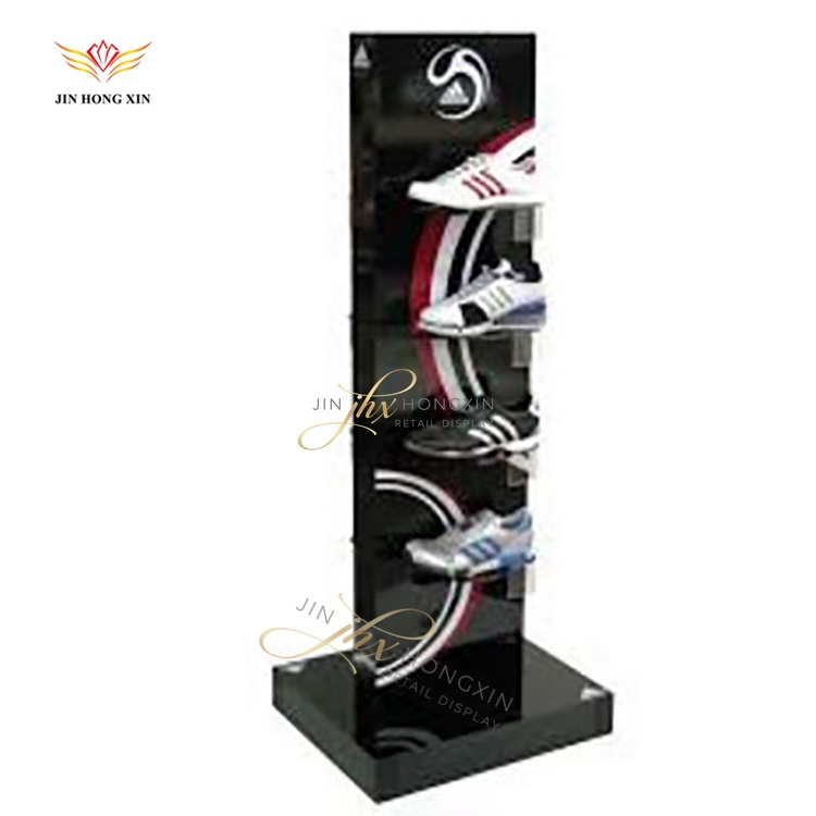 fashion metal adjustable shoe racks for sale rose gold stainless steel shoe display retail stand display for shoes