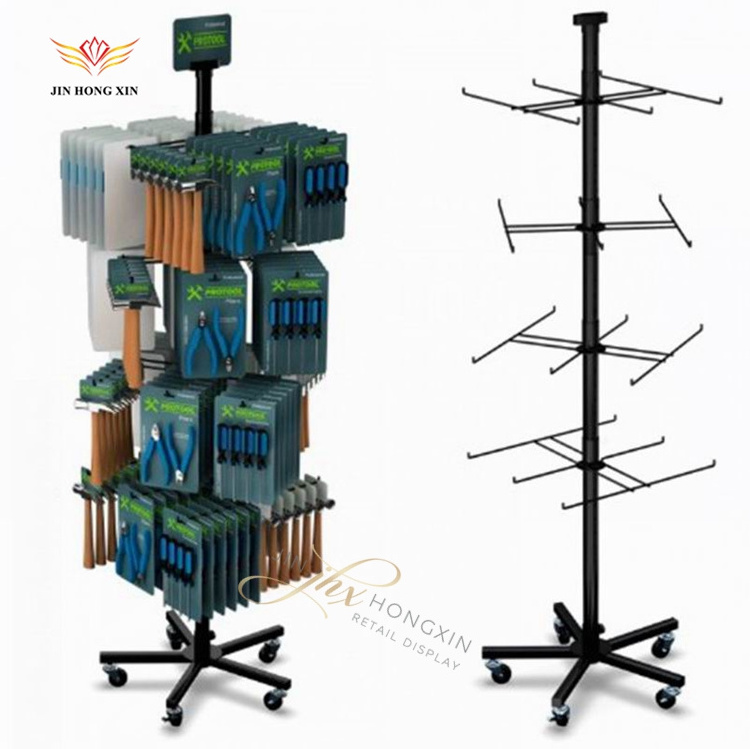 free standing metal rack Paint roller brush stand,brush store display furniture