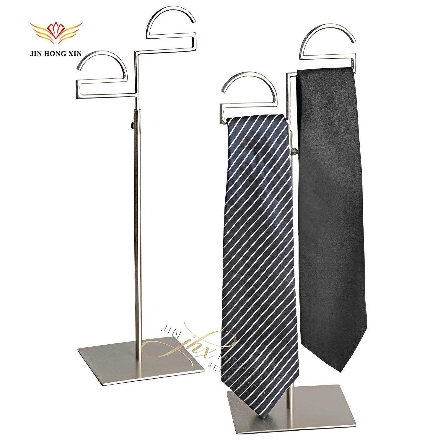 hot sale quality ize allowed garment industrial counter top silk scarf and tie display rack