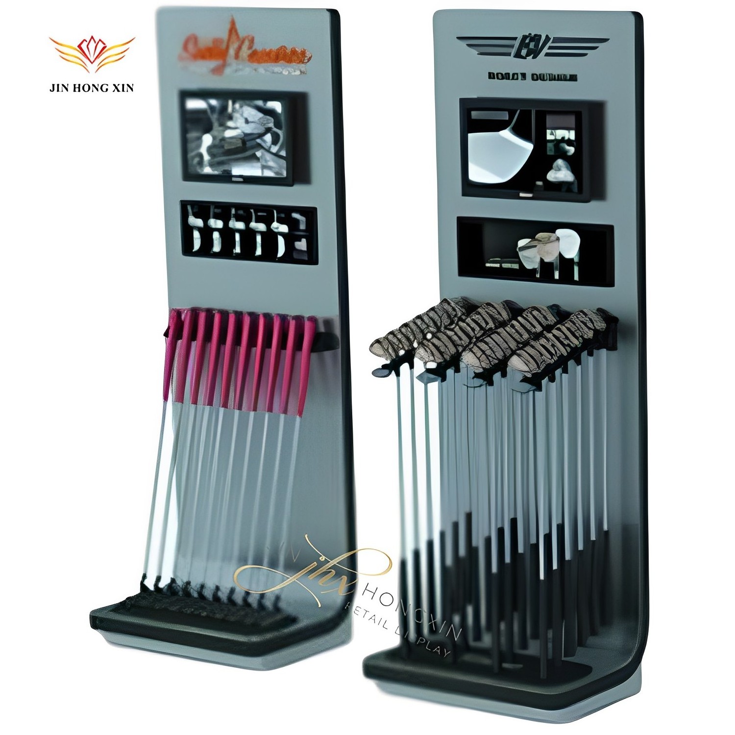 Hot sale golf bag display Provided by manufacturer yoga mat storage rack