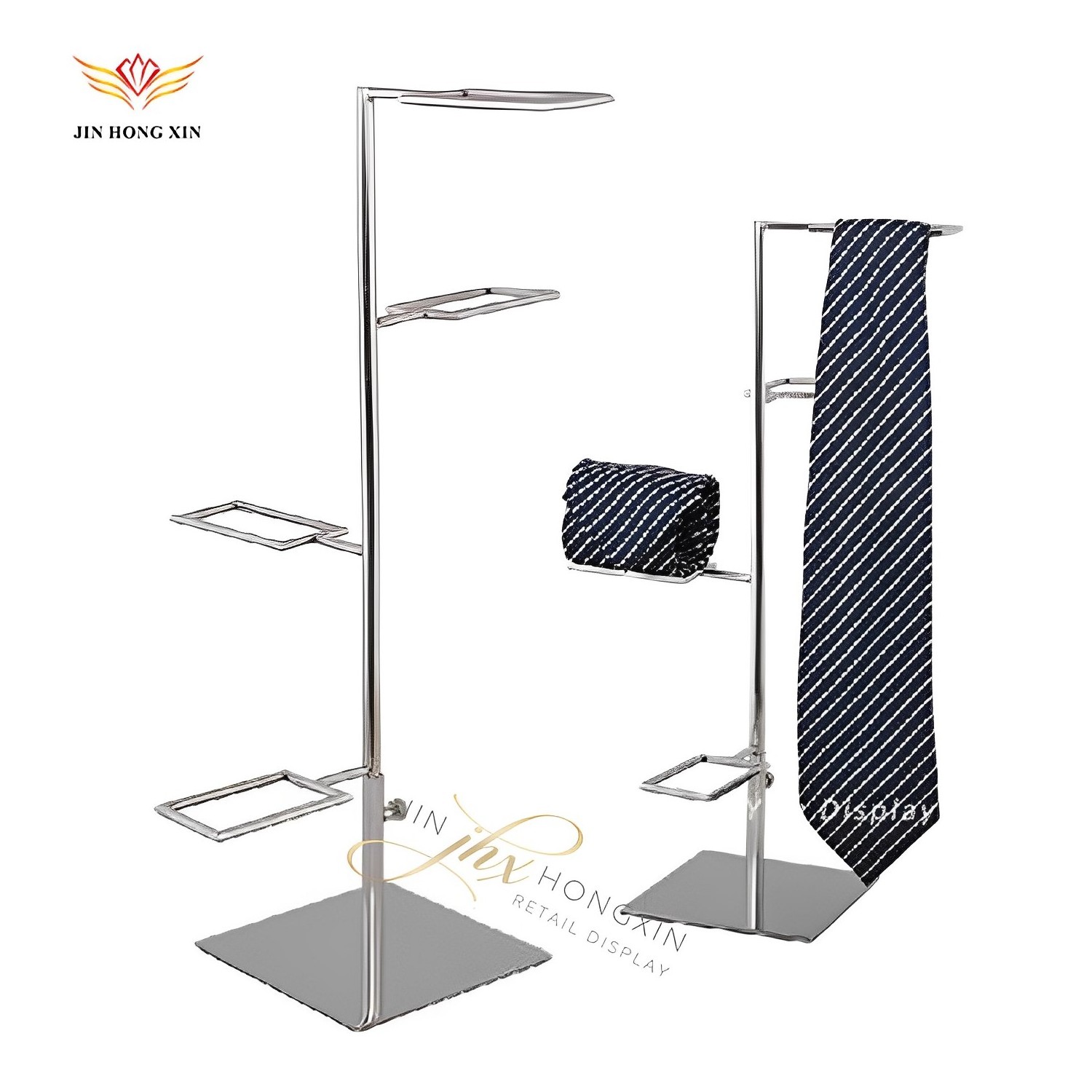 hot sale quality ize allowed garment industrial counter top silk scarf and tie display rack