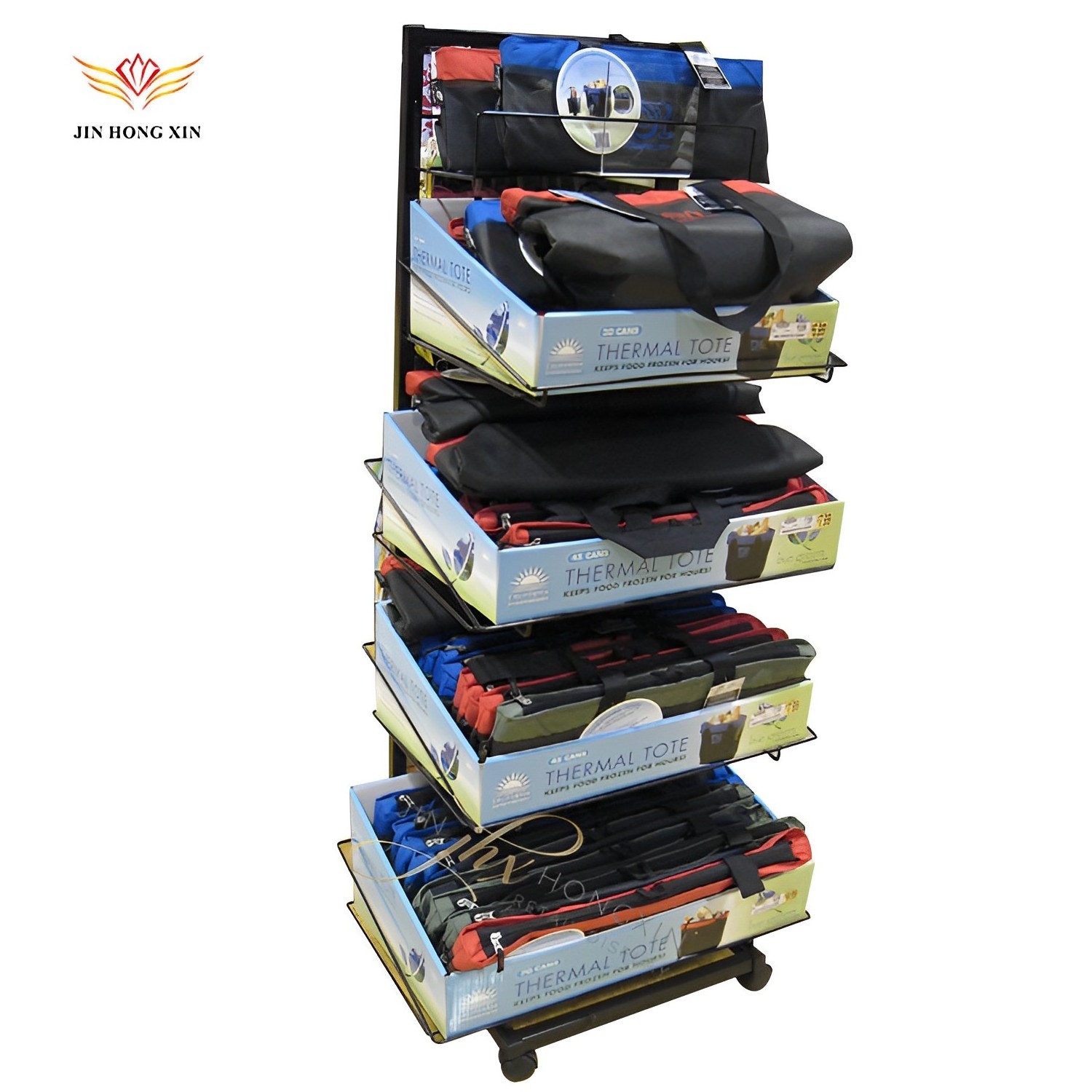 Customized Backpack Rack / Floor Bag Display Stand /Backpack Metal Holder