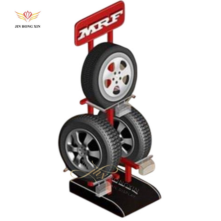 free standing retail store hot bike car auto wheels rim rack alloy wheel display stands