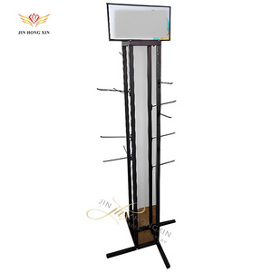 Custom Metal Display Cabinet for Retail Shop Steel Backpack Bag Purse Stand for Advertising Carton Packing