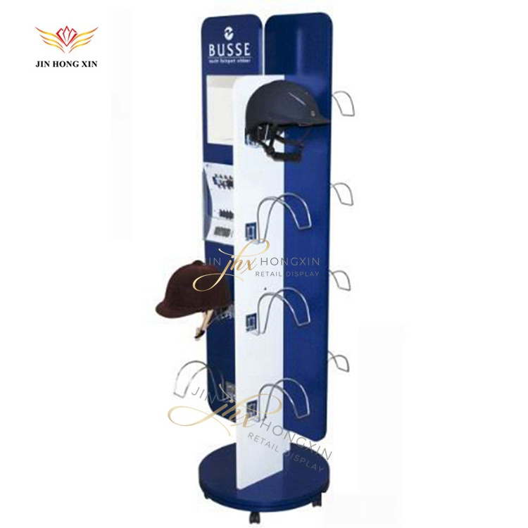 top quality retail store safety motorcycle rack bicycle or football helmet display stand