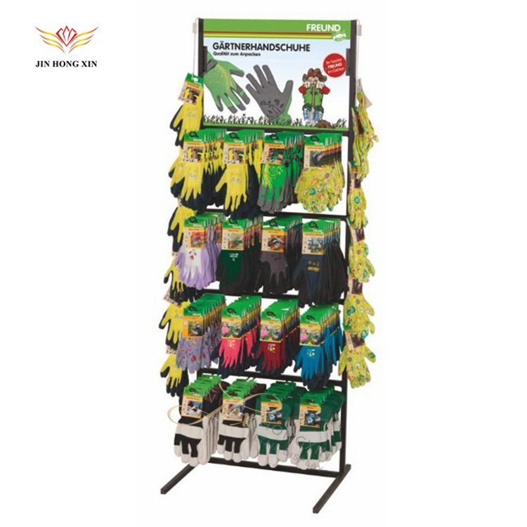 retail store stockings fixture steel wire grid wall floor stand universal socks gloves metal revolving display rack