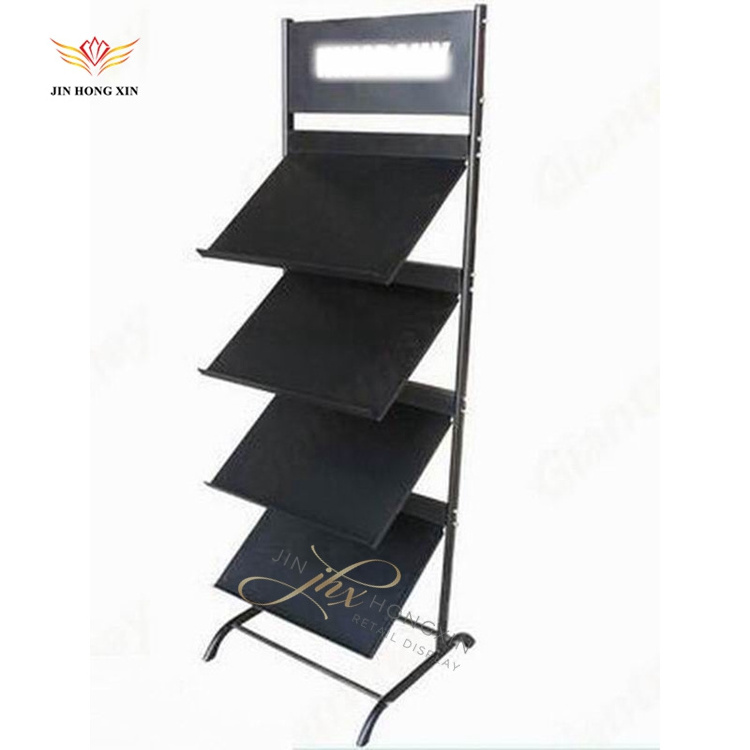 Steel Metal Carpet Stand Easy Assembly Floor Mat Display Racks for Advertising Powder Coated Model Carton Packing