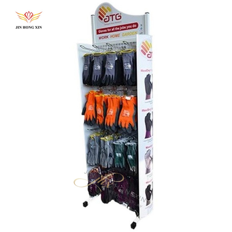 stand wire grid panel floor gloves spinner silk stockings rotating socks display rack hooks