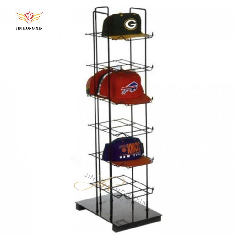 rotating wire metal hats rack baseball glove display stand for sale