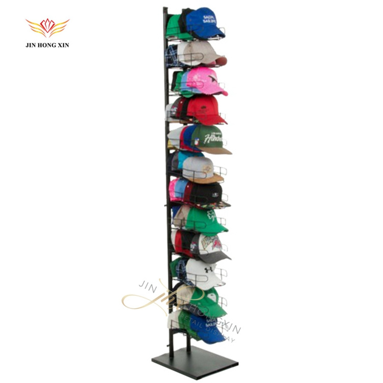 rotating wire metal hats rack baseball glove display stand for sale