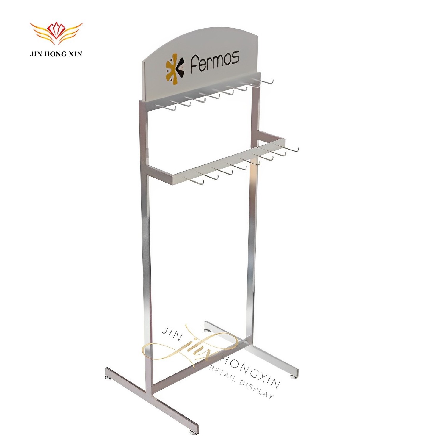 hot sale quality ize allowed garment industrial counter top silk scarf and tie display rack