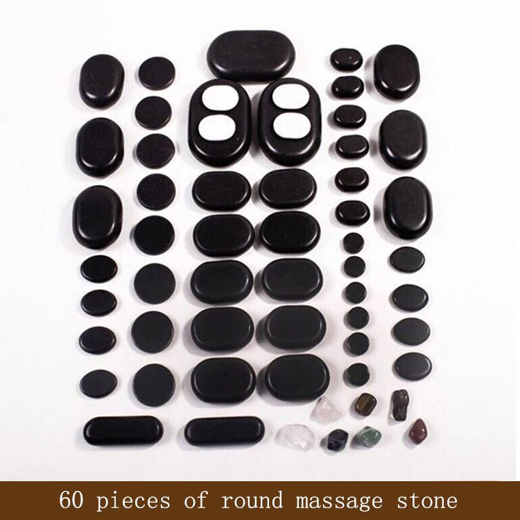 Black Basalt Energy Hot Stone Sets New Product Best Selling SPA Natural Smooth Energy Massage Stone