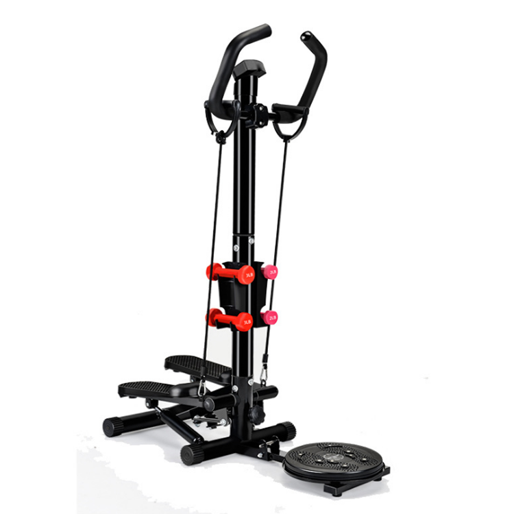 Folding and twisting waist tray fitness equipment multi-functional dual swing hydraulic stepper