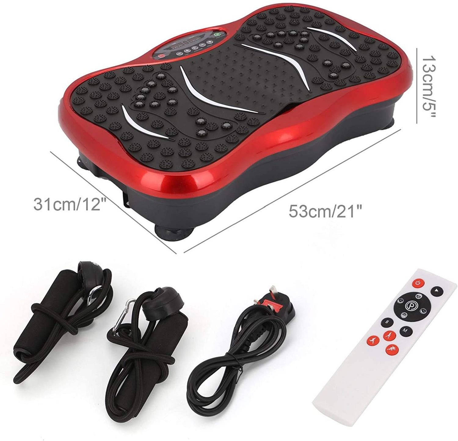 Exercise Machine Slim Whole Body Vibration Platform With Rope Remote Control Button 1-999 Level