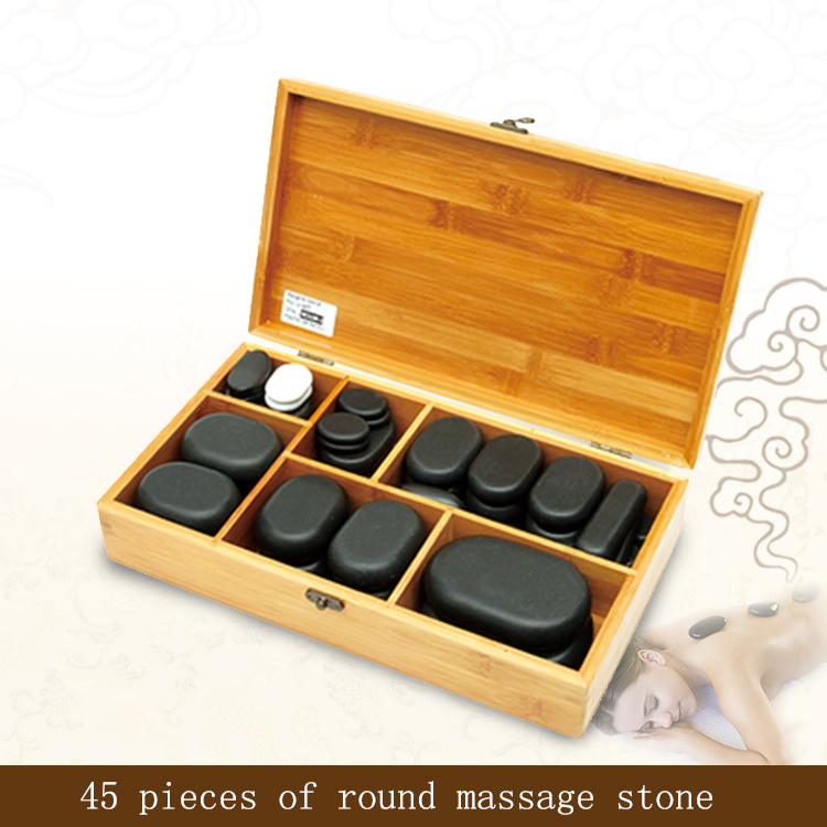 Black Basalt Energy Hot Stone Sets New Product Best Selling SPA Natural Smooth Energy Massage Stone