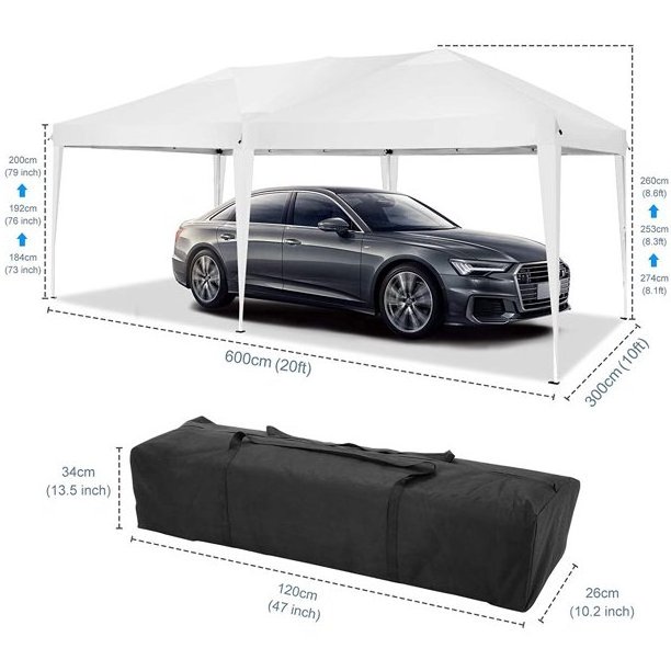 Sale large metal canopy awning printed gazebo white tent folding pergola foldable used waterproof for wedding parking trade show