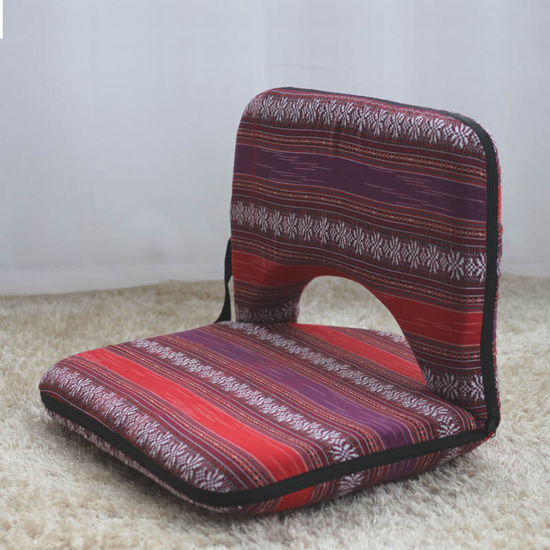 Muslim foldable prayer chair mat Ground Adjustable Stadium Outdoor Indoor Middle East Arabic style Floor Seating with back rest