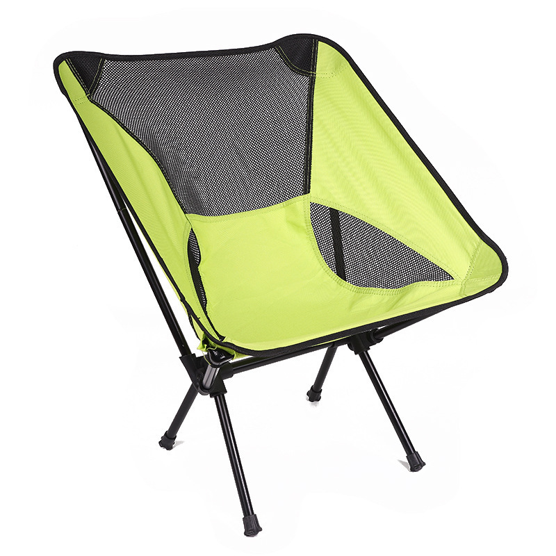 Wholesale Camping Moon Chair White Oxford Cloth Black Mesh Breathable Foldable Beach Chairs