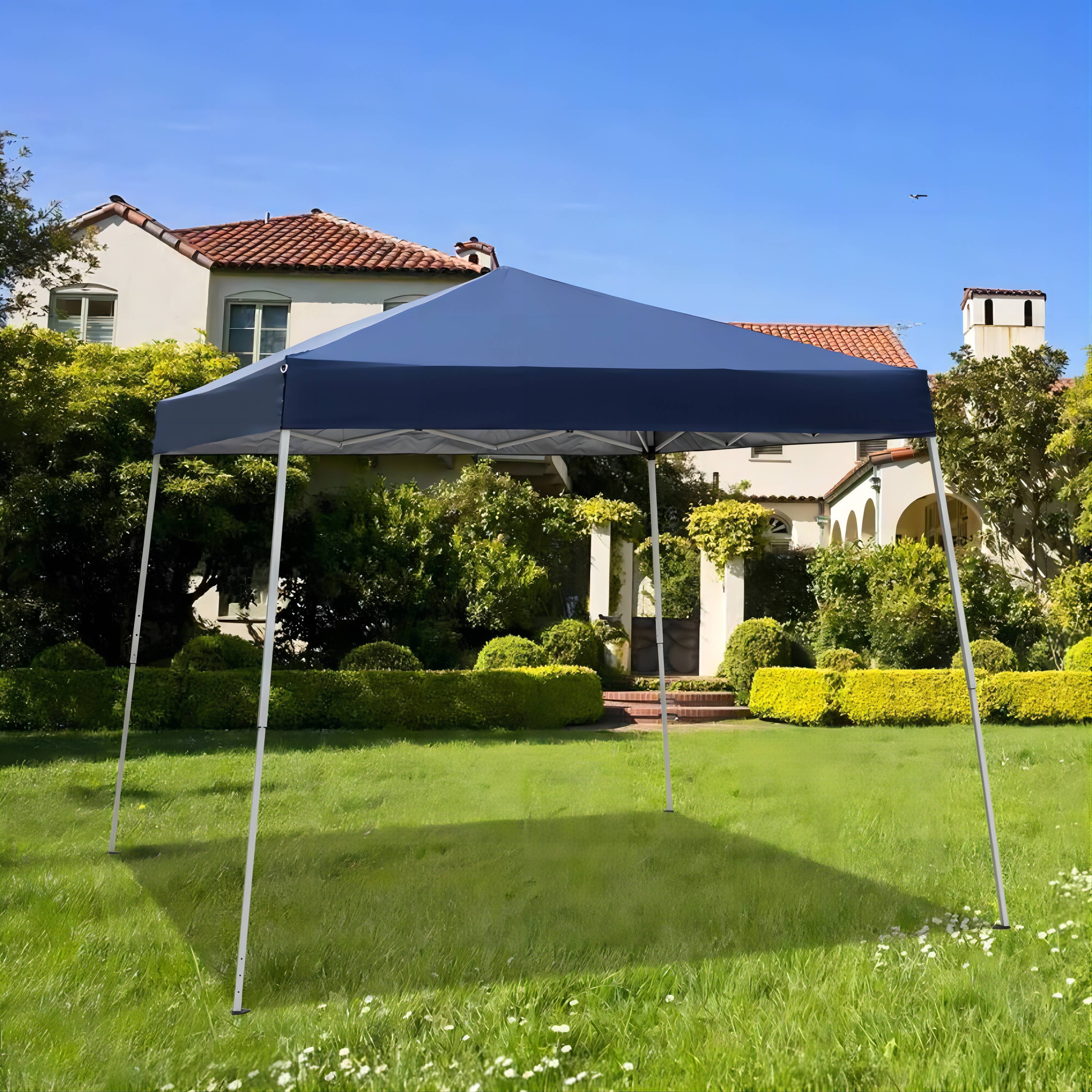 3 x 3m Waterproof Tent with Spiral Tubes Portable Instant Commercial 10 x 10 Gazebo Canopy Outdoor, Garden Gazebo Event Shelter