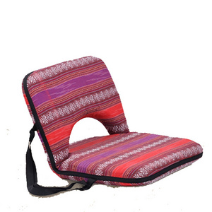 Muslim foldable prayer chair mat Ground Adjustable Stadium Outdoor Indoor Middle East Arabic style Floor Seating with back rest