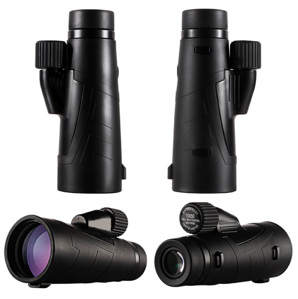 12x50 Monocular Optics Waterproof Monocular Quality for Hunting Telescope High Power Monocular with BaK4 Prism Optics