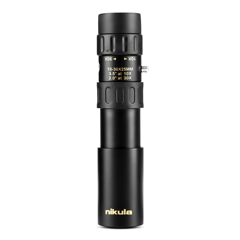 Nikula high quality monocular 10-30x25, portable mini monocular, hunting telescope monocular scope outdoor binocular